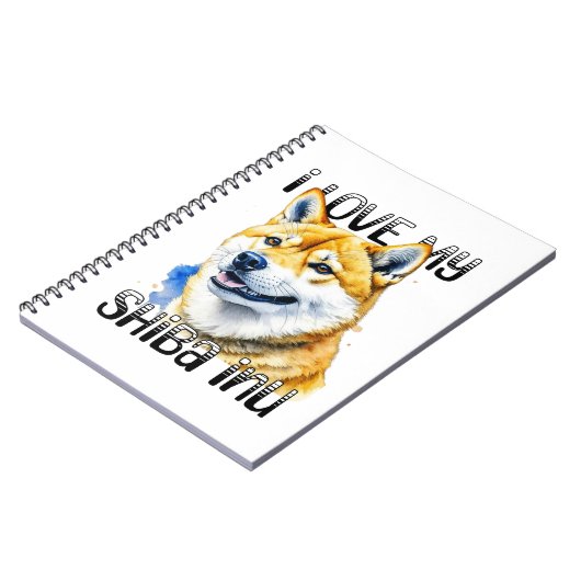 Ik hou van mijn Shiba Inu | Eigenaar hond Notitieboek (Linkerzijde)