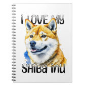 Ik hou van mijn Shiba Inu | Eigenaar hond Notitieboek (Voorkant)