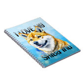 Ik hou van mijn Shiba Inu | Eigenaar hond Notitieboek (Rechterzijde)