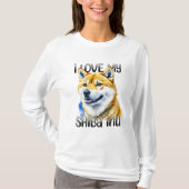 Ik hou van mijn Shiba Inu | Eigenaar hond T-shirt (Voorkant)