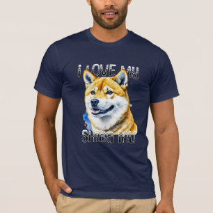 Ik hou van mijn Shiba Inu   Eigenaar hond T-shirt