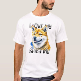 Ik hou van mijn Shiba Inu | Eigenaar hond T-shirt