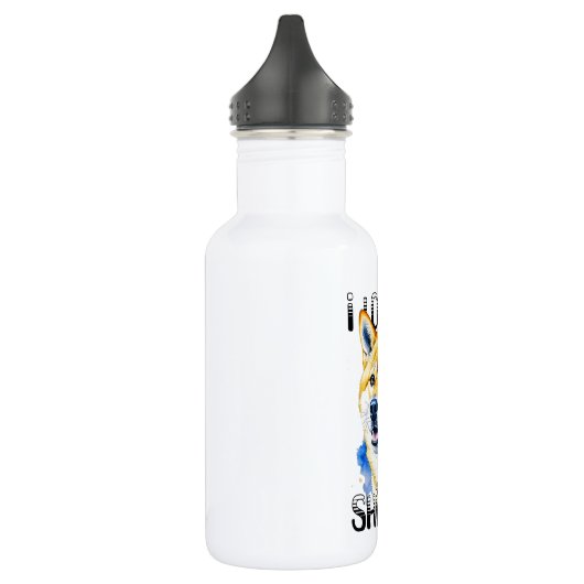 Ik hou van mijn Shiba Inu | Eigenaar hond Waterfles (Links)