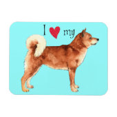 Ik hou van mijn Shiba Inu Magneet (Horizontaal)