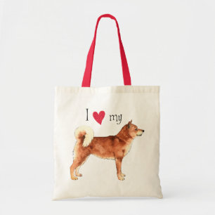 Ik hou van mijn Shiba Inu Tote Bag