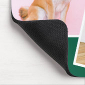 Ik hou van mijn Shiba op twee foto's Muismat (Hoek)