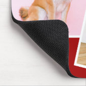 Ik hou van mijn Shiba op twee foto's Muismat (Hoek)