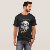 Ik hou van mijn Shih Poo Shirt Beste Hondenliefheb (Voorkant volledig)
