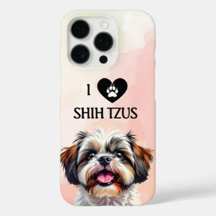 Ik hou van mijn Shih Tzu-hondje iPhone 16 Pro Hoesje
