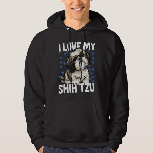 Ik hou van mijn Shih Tzu Hoodie (Voorkant)