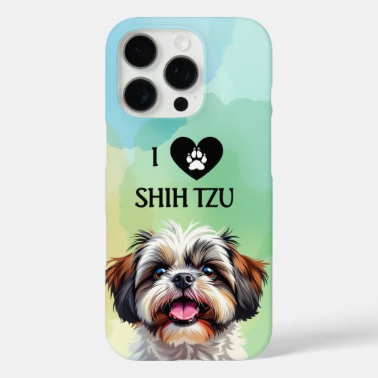 Ik hou van mijn Shih Tzu puppy Case-Mate iPhone Case (Achterkant)