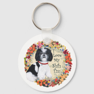Ik hou van mijn Shih Tzu Sleutelhanger