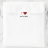 IK HOU VAN MIJN SHIH TZUS RONDE STICKER (Tas)