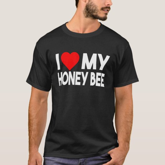 Ik hou van mijn Shirt van honingbijen, grappig die (Voorkant)