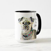 Ik hou van mijn Shitzu Coffee-Mok Mok (Voorkant rechts)