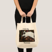 Ik hou van Mijn Siamese, c)kgberry 2010 Organic Ta Tote Bag (Voorkant (product))