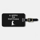 Ik hou van mijn Siamese—Witte tekst Bagagelabel (Voorkant horizontaal)