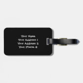 Ik hou van mijn Siamese—Witte tekst Bagagelabel (Achterkant horizontaal)