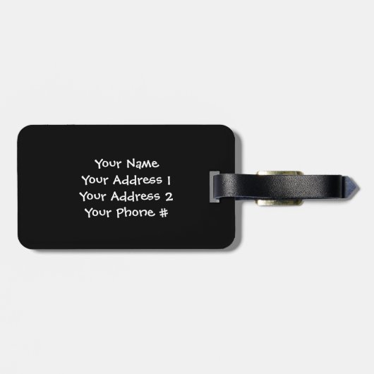 Ik hou van mijn Siamese—Witte tekst Bagagelabel (Achterkant horizontaal)