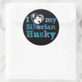 Ik hou van mijn Siberian Husky Large Sticker (Tas)