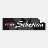 Ik hou van mijn Siberië Bumpersticker (Voorkant)