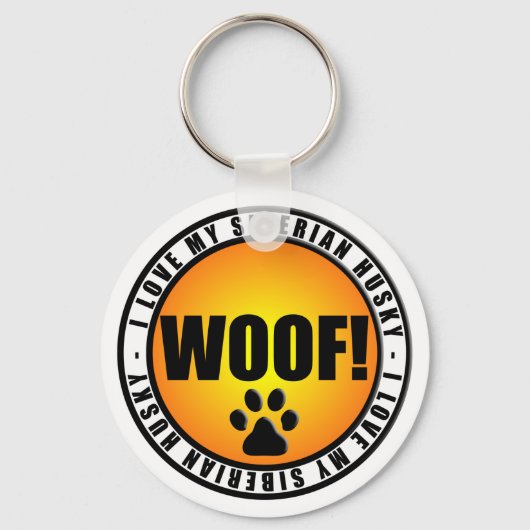 Ik hou van mijn Siberische echtgenoot! sleutelhang Sleutelhanger (Voorkant)