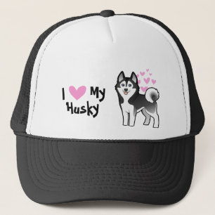 Ik hou van mijn Siberische Husky / Alaskan Malamut Trucker Pet