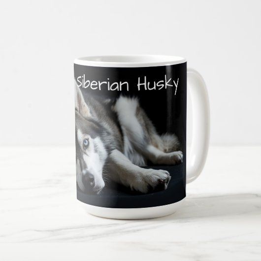 Ik hou van mijn Siberische Husky Koffiemok (Voorkant rechts)