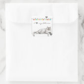 Ik hou van mijn Siberische kat Stickers (Tas)