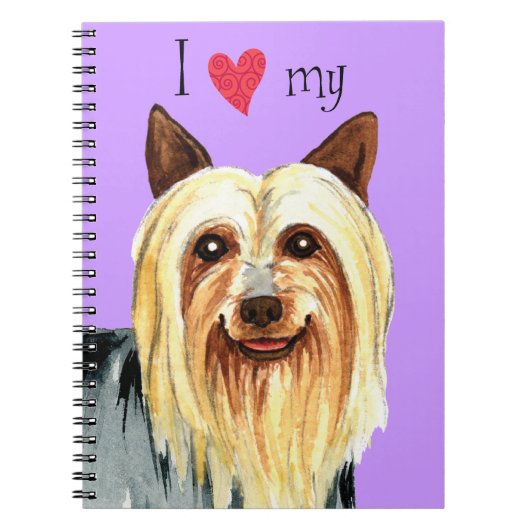 Ik hou van mijn Silky Terrier Notitieboek (Voorkant)
