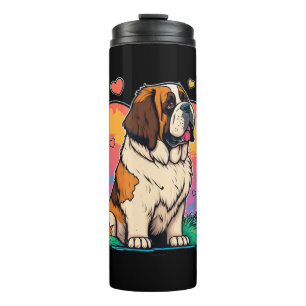Ik hou van mijn sint-bernard hond thermosbeker