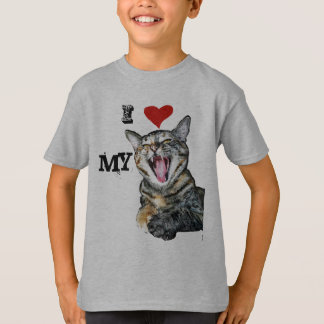 Ik hou van mijn  Sjabloon Cat T-shirt