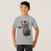 Ik hou van mijn  Sjabloon Cat T-shirt (Voorkant volledig)