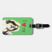 Ik hou van mijn sjiitische Tzu Bagagelabel (Voorkant horizontaal)