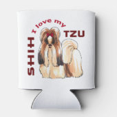 Ik hou van mijn sjiitische Tzu Blikjeskoeler (Achterkant)