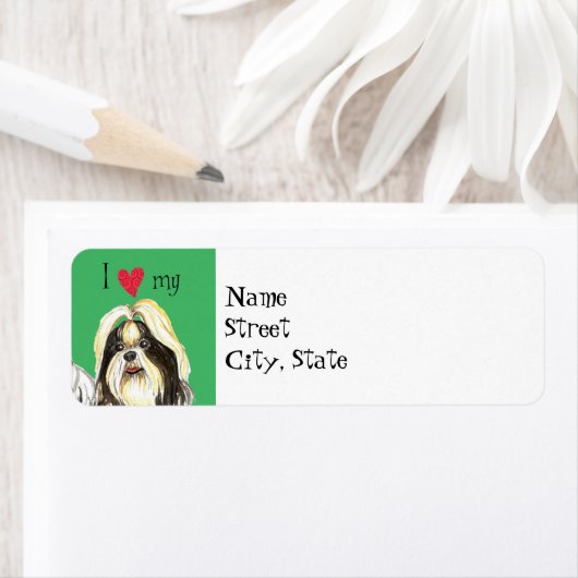 Ik hou van mijn sjiitische Tzu Etiket (Insitu)