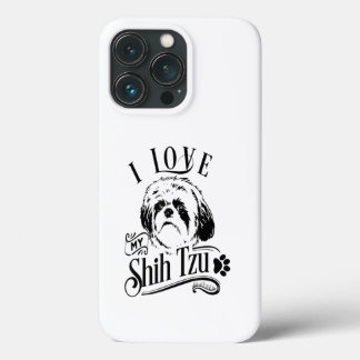 Ik hou van mijn sjiitische Tzu ik hou van paardepo Case-Mate iPhone Case