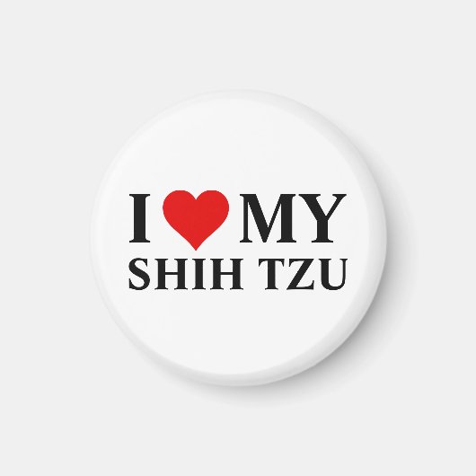 Ik hou van mijn sjiitische Tzu Magneet (Voorkant)