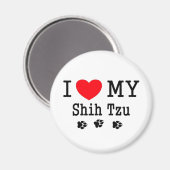 Ik hou van mijn sjiitische Tzu! Magneet (Voorkant / Achterkant)