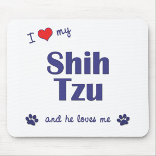Ik hou van mijn sjiitische Tzu (mannelijke hond) Muismat