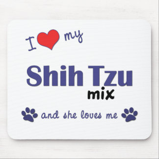 Ik hou van mijn sjiitische Tzu-mix (Vrouw Dog) Muismat