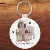 Ik hou van mijn sjiitische tzu sleutelhanger (Voorkant)