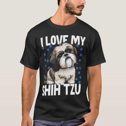 Ik hou van mijn sjiitische Tzu T-shirt (Voorkant)