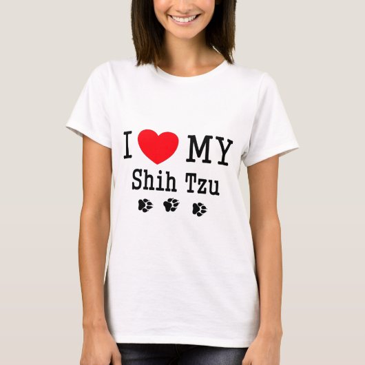 Ik hou van mijn sjiitische Tzu! T-shirt (Voorkant)