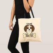 Ik hou van mijn sjiitische Tzu Tote Bag (Voorkant (product))