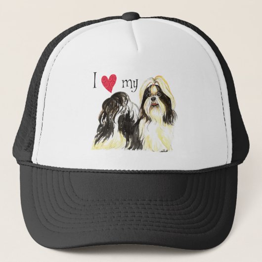 Ik hou van mijn sjiitische Tzu Trucker Pet (Voorkant)