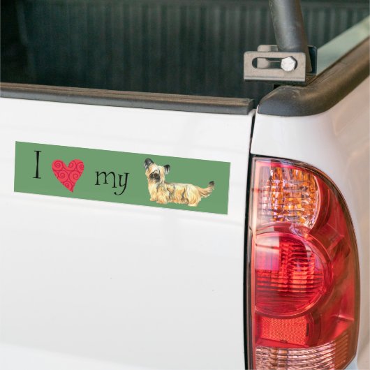 Ik hou van mijn Skye Terrier Bumpersticker (Op Truck)