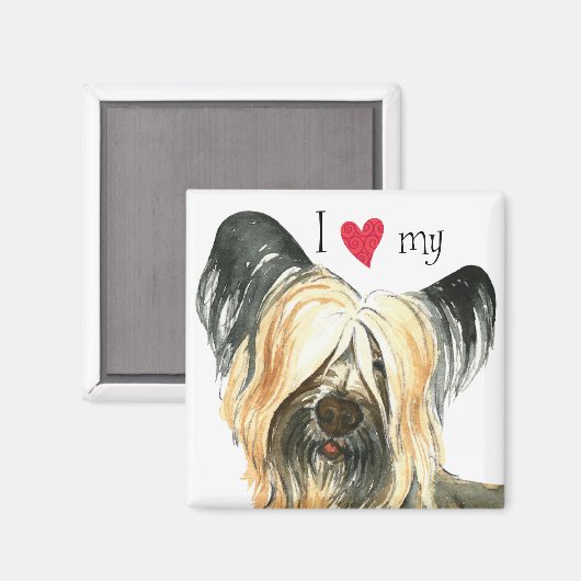 Ik hou van mijn Skye Terrier Magneet (Voorkant / Achterkant)