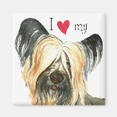 Ik hou van mijn Skye Terrier Magneet (Voorkant)