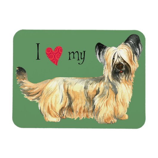 Ik hou van mijn Skye Terrier Magneet (Horizontaal)
